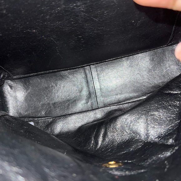 CHANEL Black Quilted Backpack with Gold Logo - Picture 12 of 16